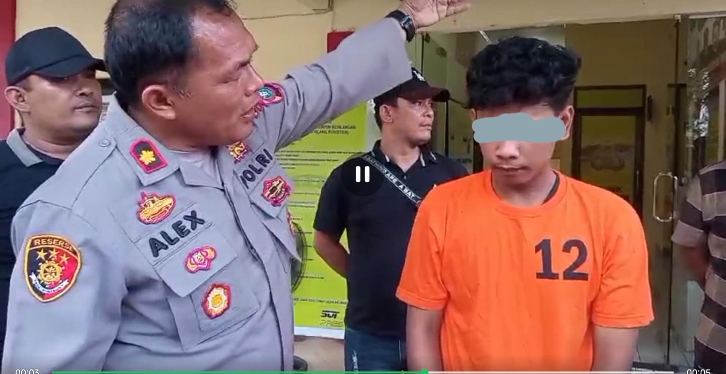 Polsek Medan Helvetia Tembak Maling Motor