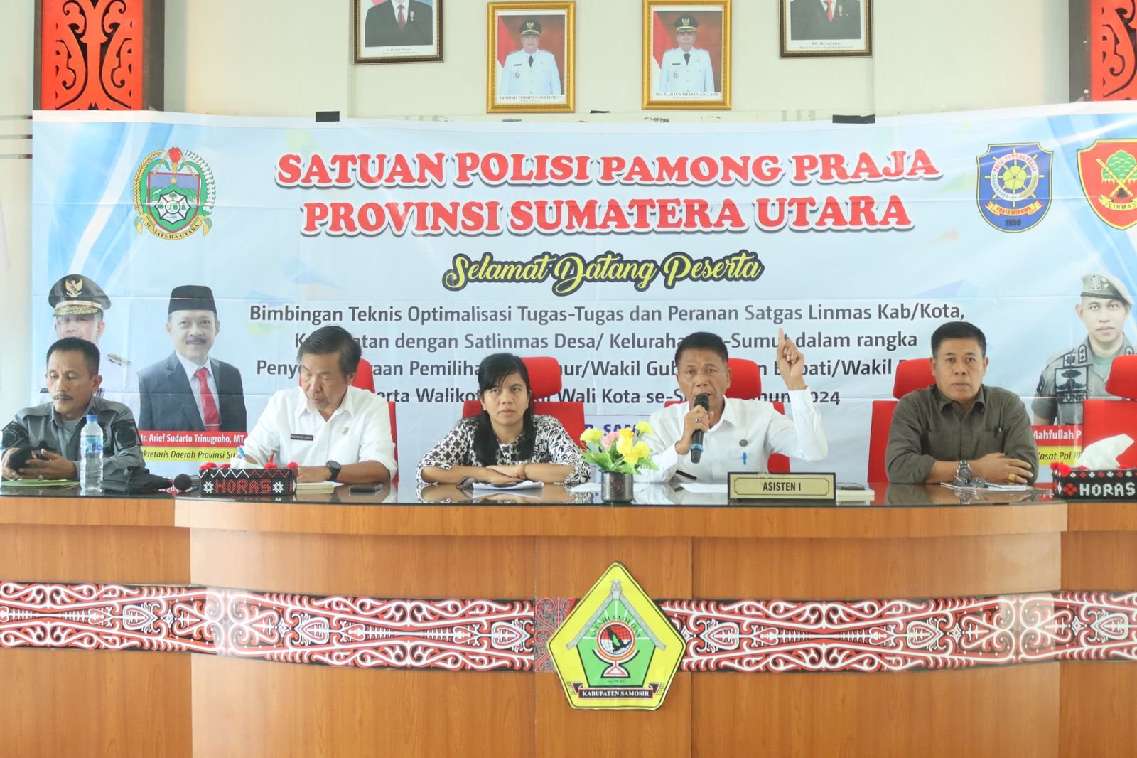 Pemkab Samosir Kerja Sama Satpol PP Sumut Gelar Bimtek Jelang Pilkada