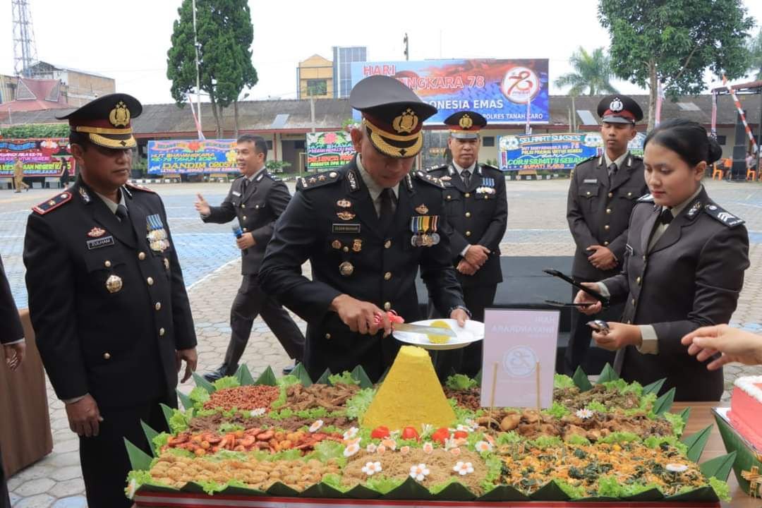Polres Tanah Karo Rayakan HUT Bhayangkara ke-78