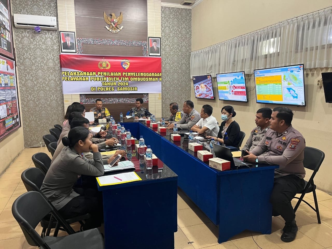 Ombudsman Laksanakan Penilaian Layanan Publik di Polres Samosir