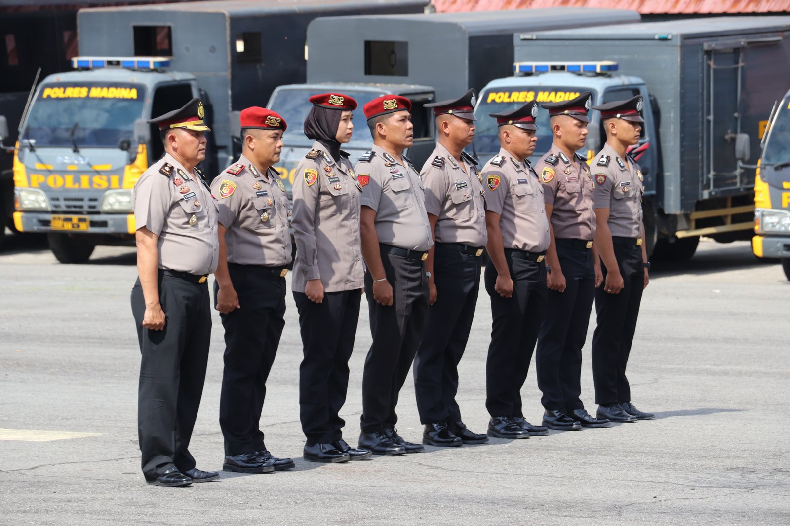 AKBP Arie Sofandi Paloh, Pimpin Upacara Kenaikan Pangkat 18 Personel Polres Madina