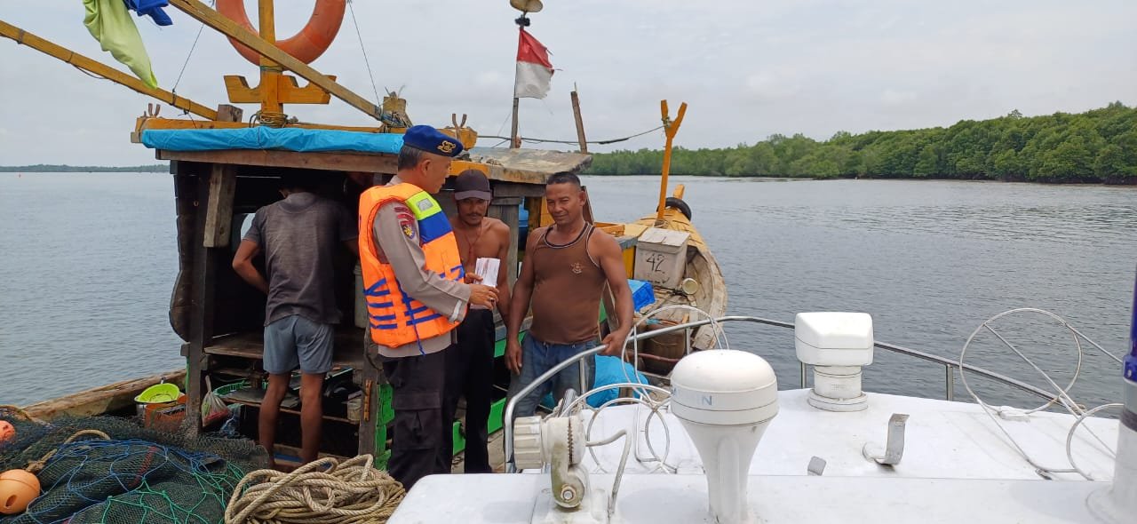 Jaga Keamanan di Perairan, Sat Polairud Polres Langkat Patroli Dialogis