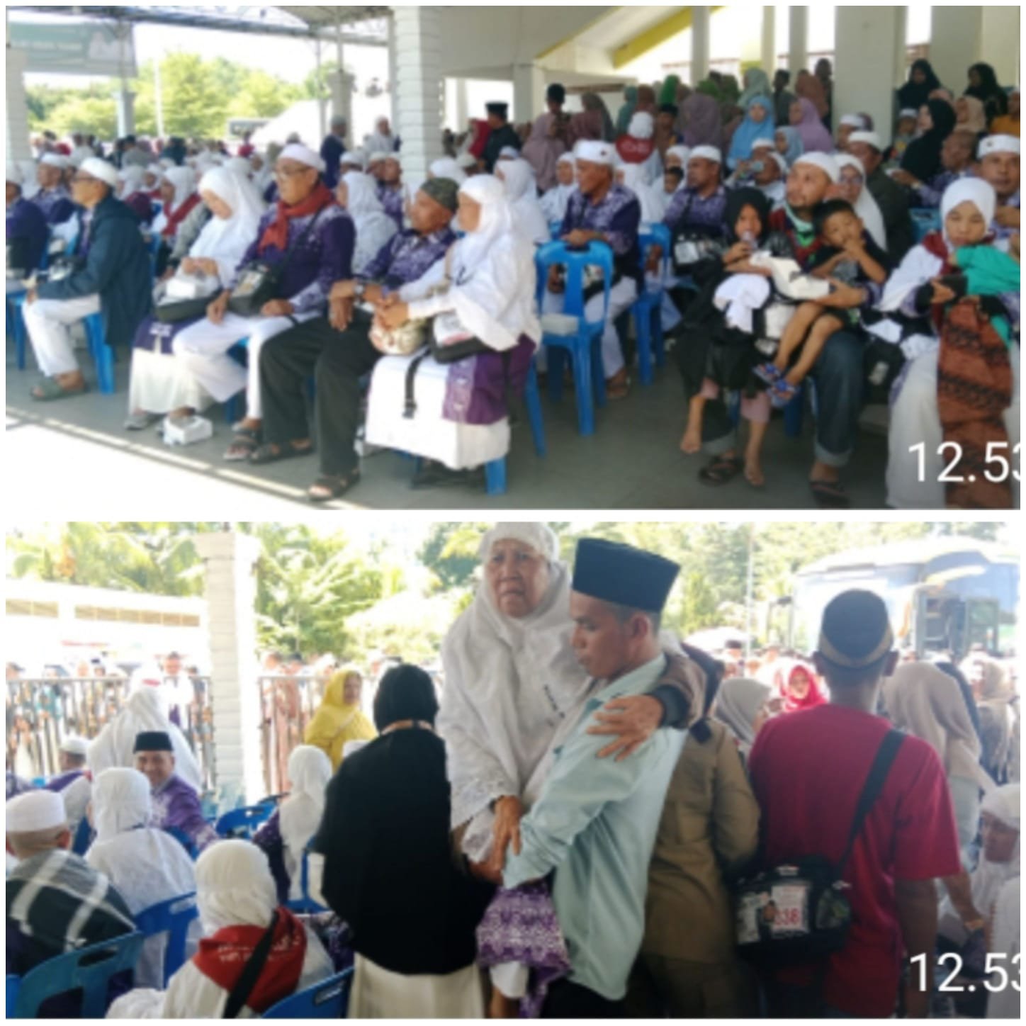 Tangis Haru, Sambut Kepulangan 354 Jamaah Haji di Masjid Agung Nur Ala Nur Panyabungan