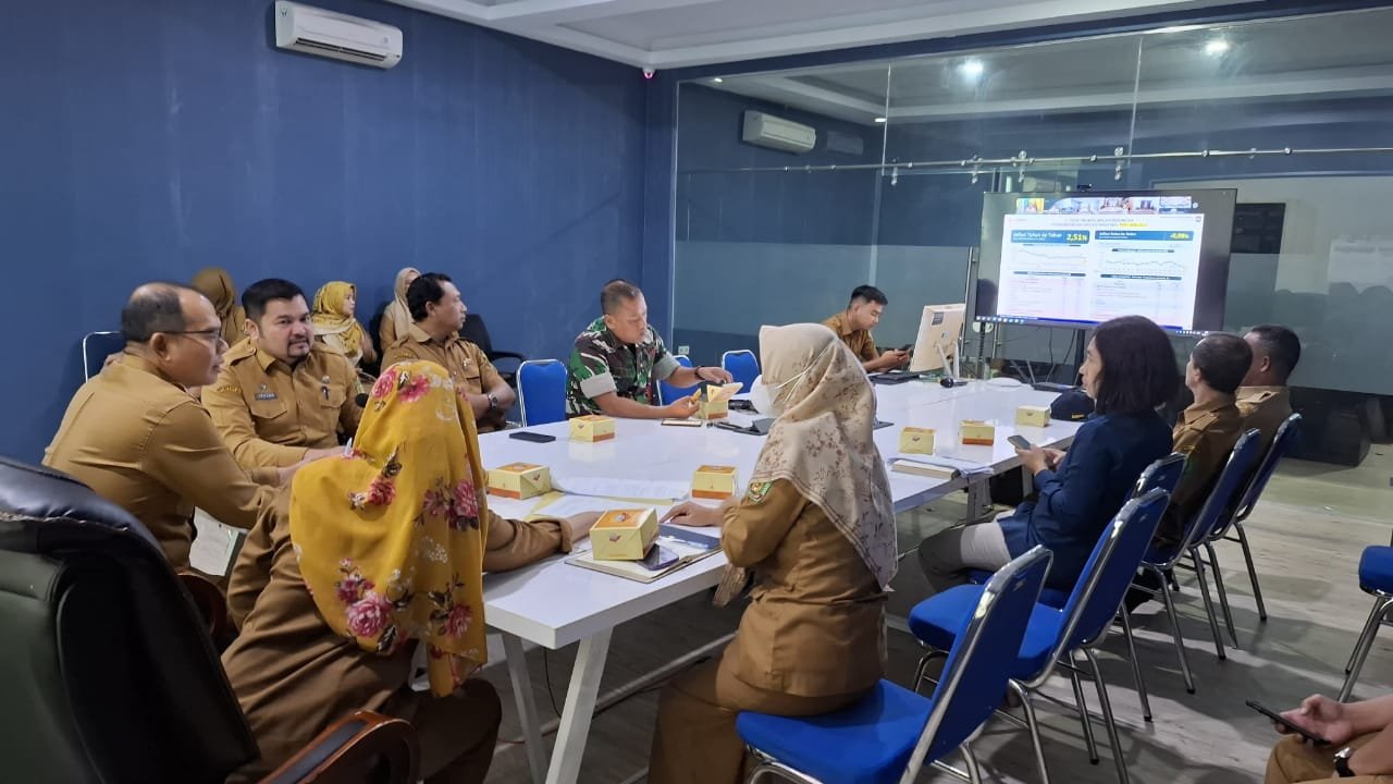 Sekda Langkat Ikuti Rapat Pengendalian Inflasi Penanggulangan TBC dan Polio