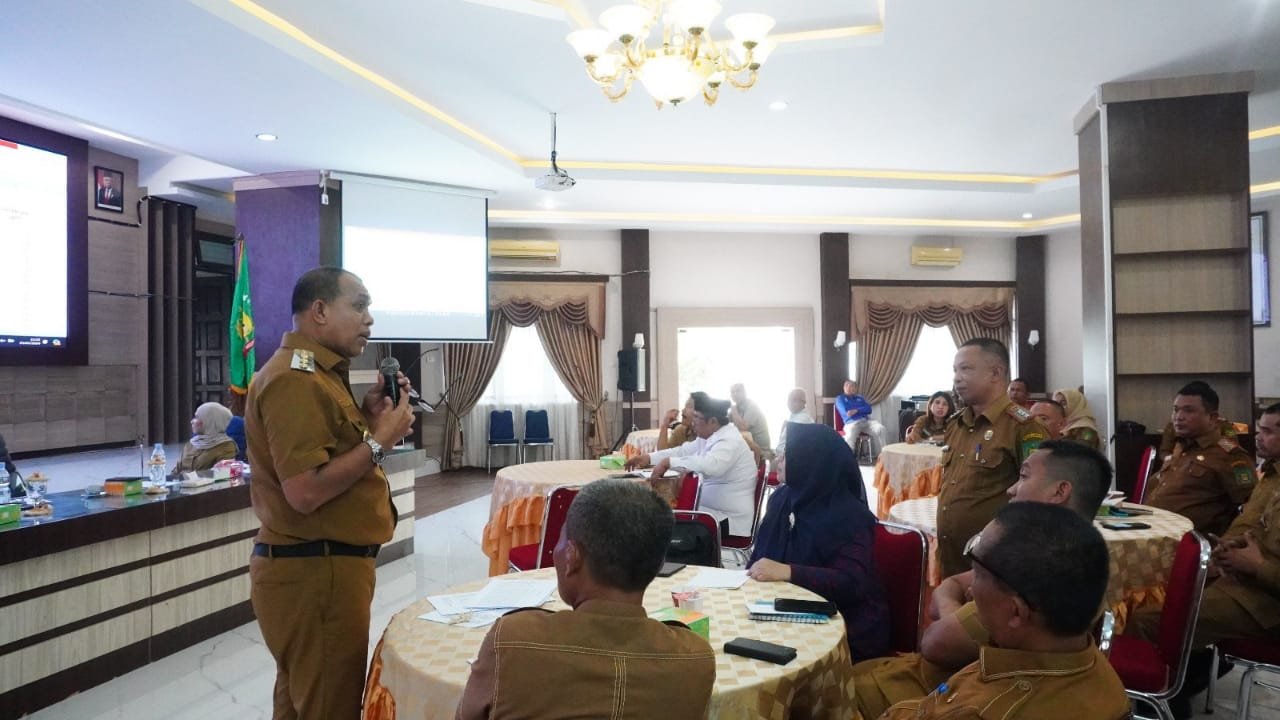 Pj Bupati Langkat Dorong Sinergitas Antar OPD Dalam Evaluasi Penurunan Stunting