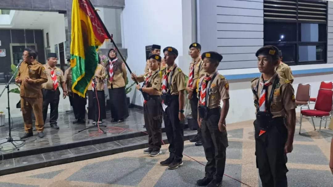 Pawai Kirab Panji Tangkal Napza, Waka Polres Tanah Karo: Pramuka Ujung Tombak Generasi Mudah Tangguh dan Bermoral