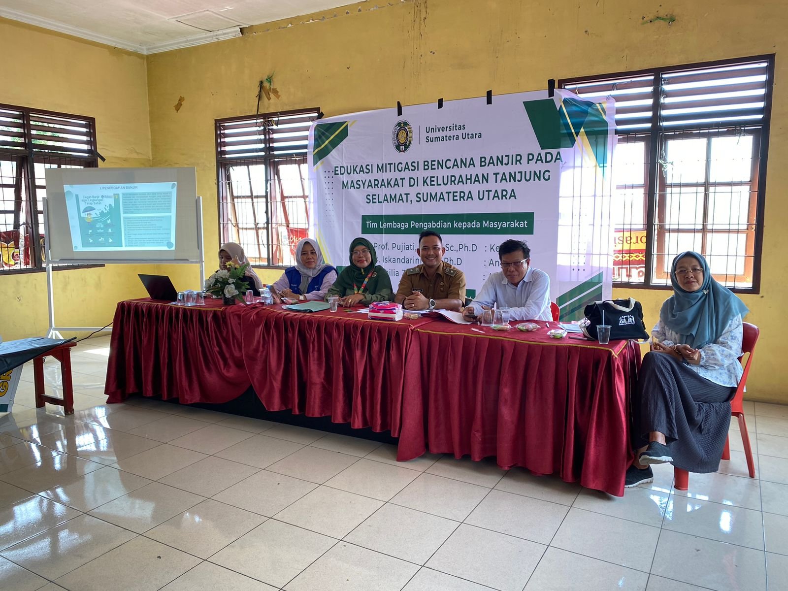 LPPM USU Edukasi Mitigasi Bencana Banjir di Kelurahan Tanjung Selamat