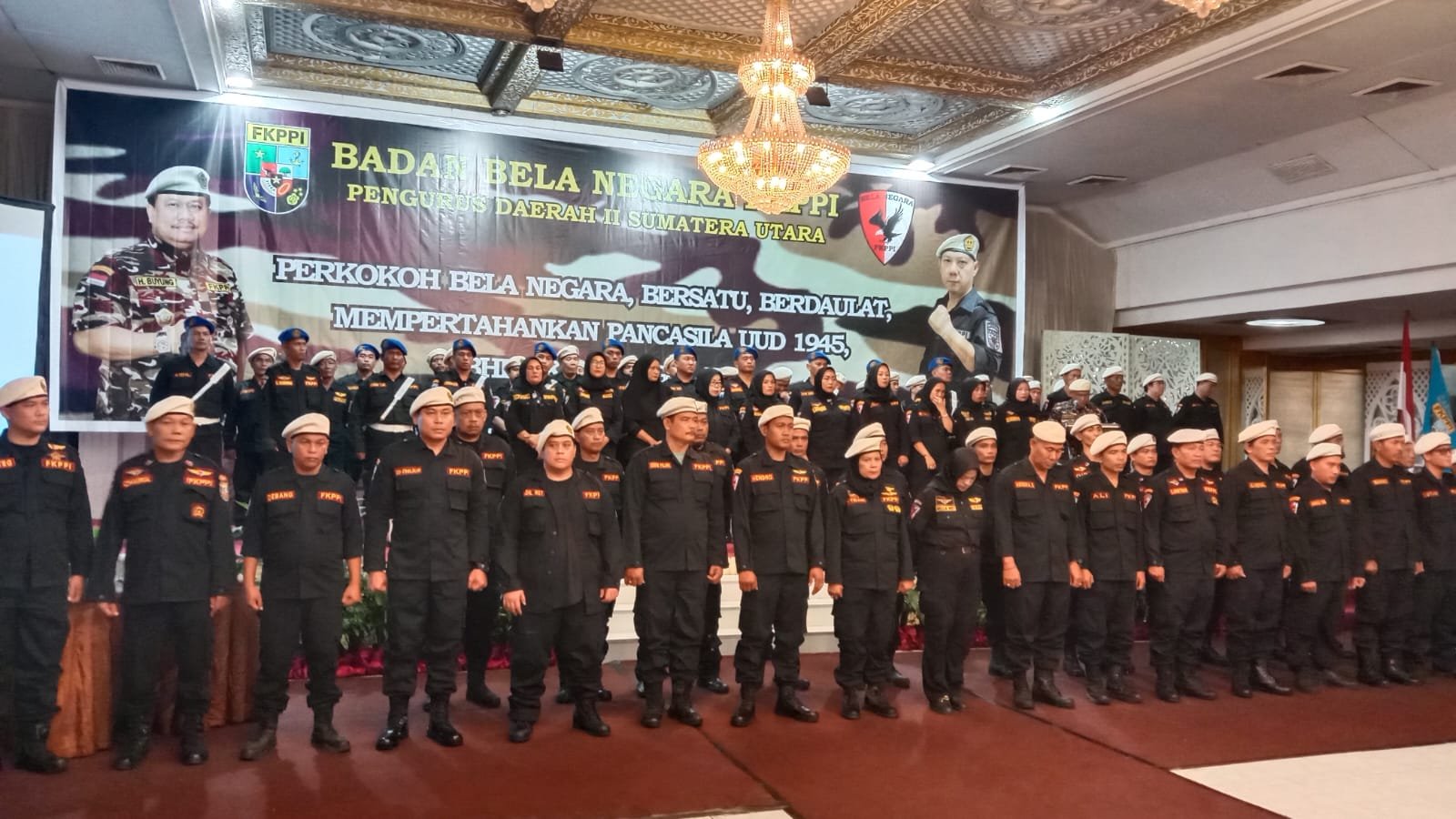 PD II KB FKPPI Sumut Lantik Badan Bela Negara FKPPI Sumut Periode 2024-2029
