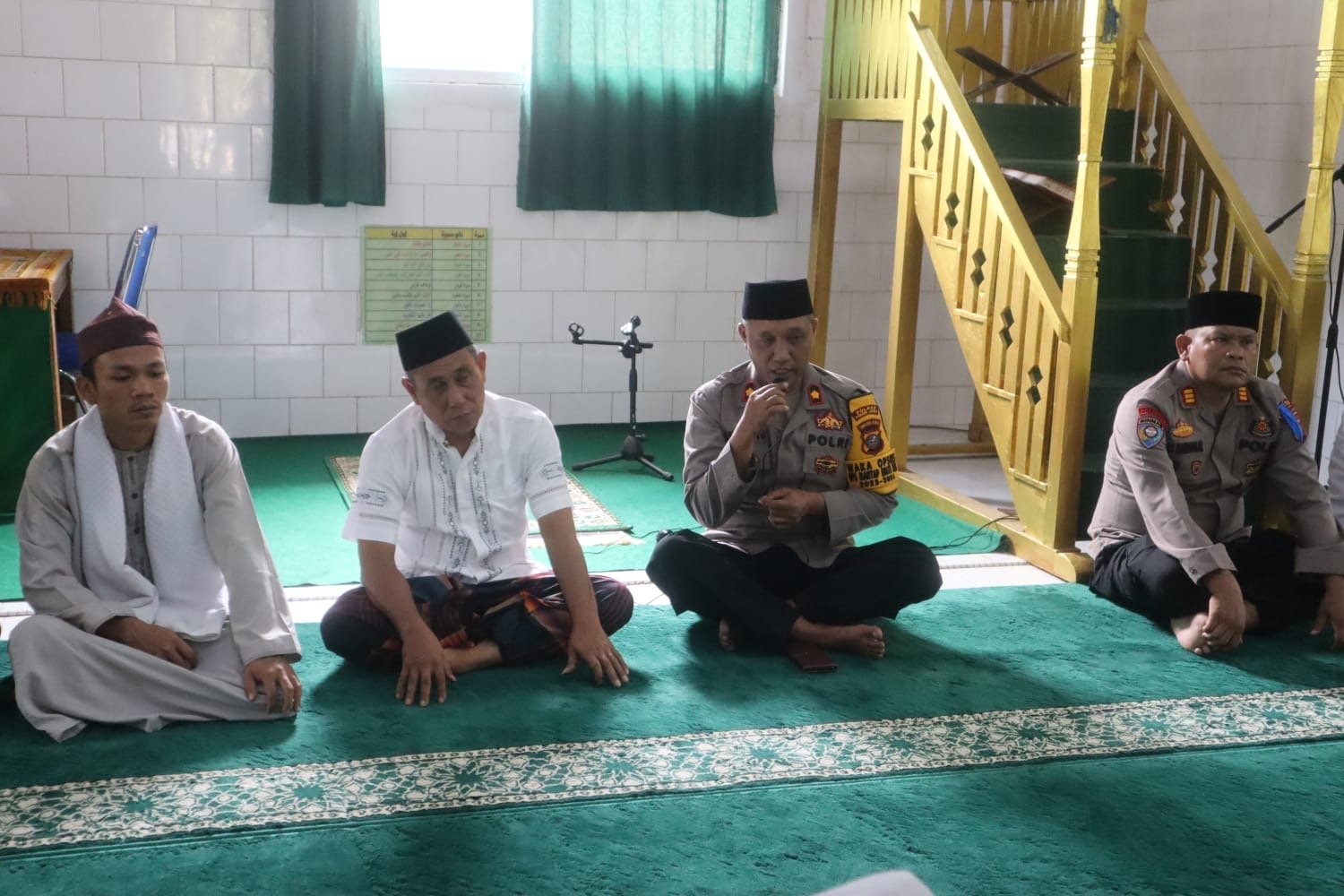 Polres Palas Gelar Jumat Curhat di Masjid Al-Kusu’iyah