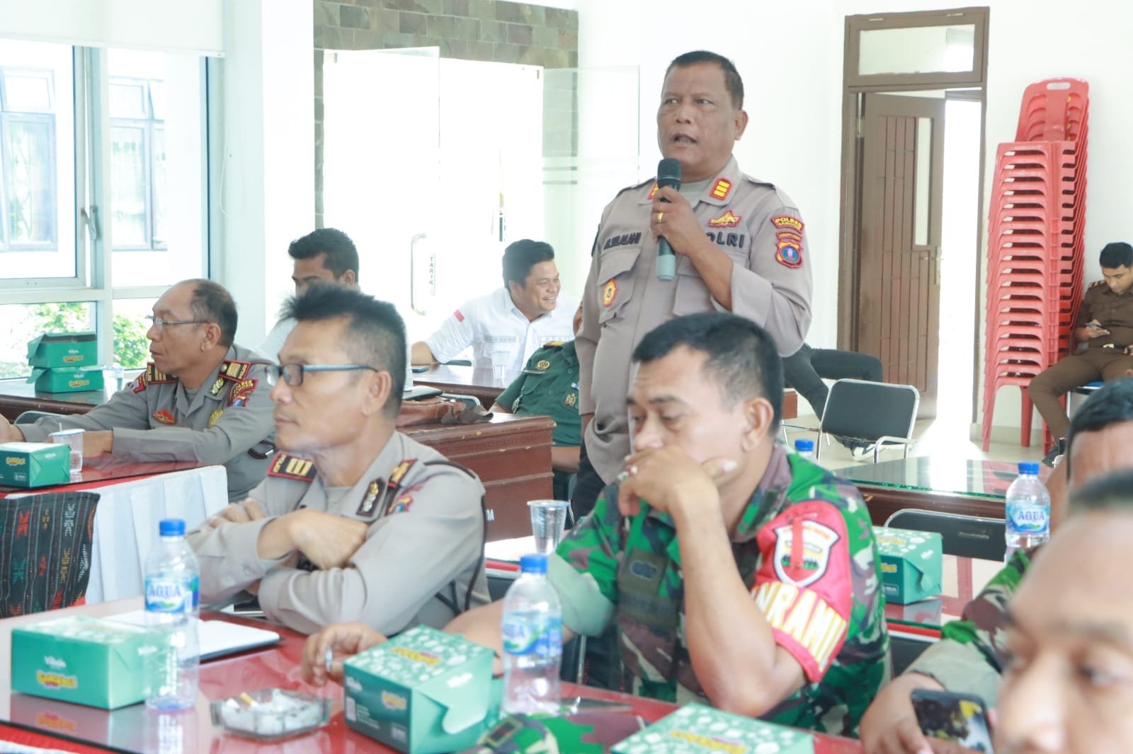 Polres Samosir Gelar Rakor Lintas Sektoral Operasi Mantap Praja Toba 2024