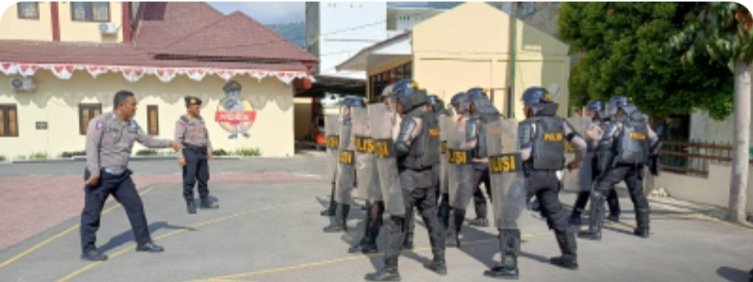 Polres Samosir Rapat Internal Hadapi Pemilukada