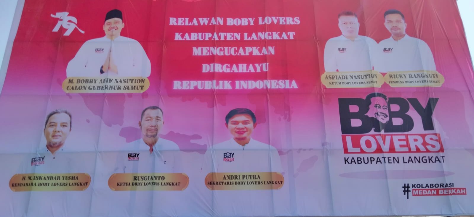 Jelang HUT Ke-79 RI, DPD Bobby Lovers Langkat Adakan Persiapan Mendukung Bobby Maju Calon Gubsu