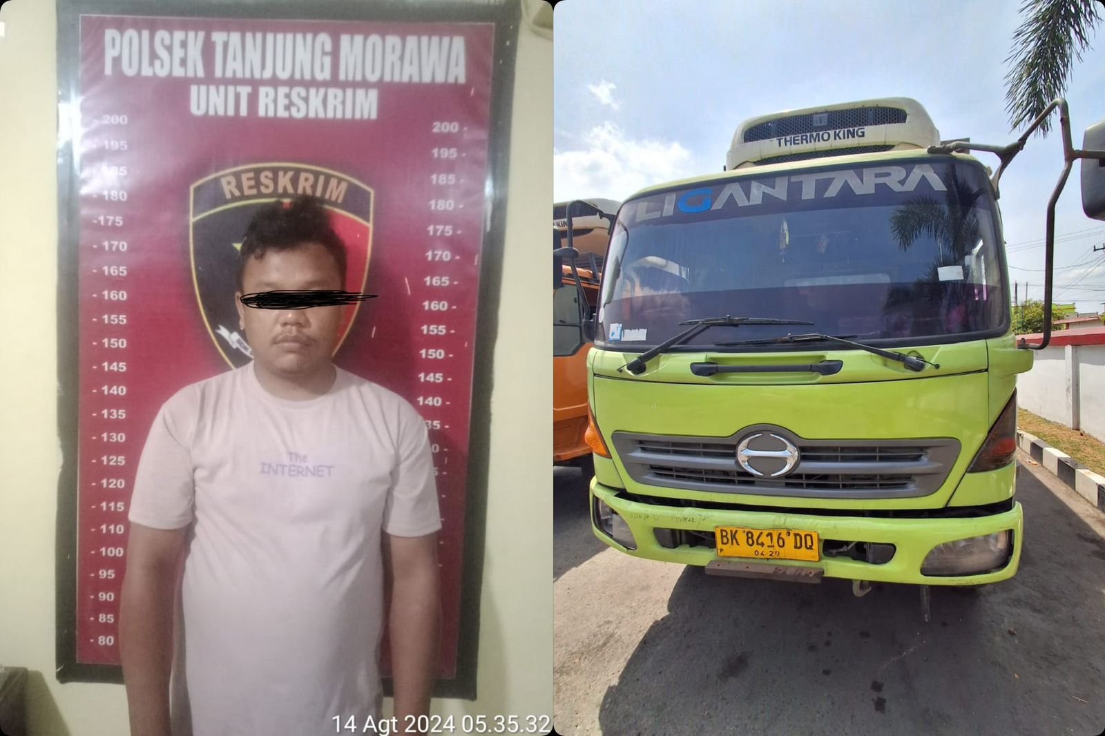 Gelapkan Truk di Deli Serdang, Pelaku Asal Sergai Diciduk di Labusel