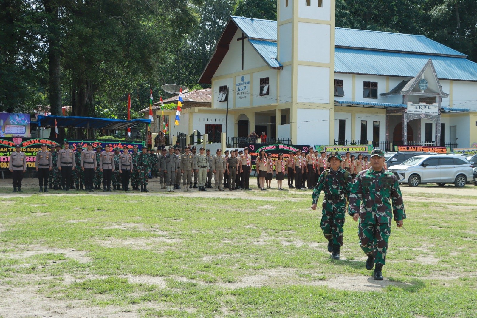 Polres Samosir Ikuti Program TMMD ke 121 Kodim 0210/TU