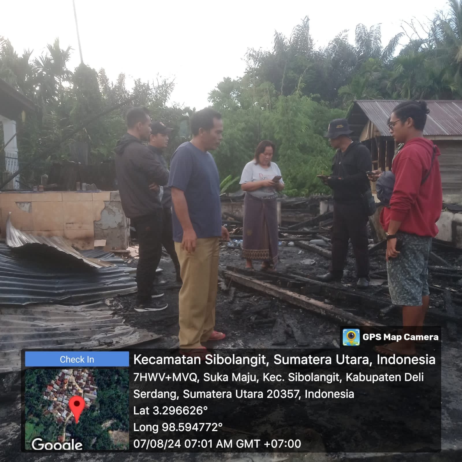 Dua Rumah di Sibolangit Terbakar, Satu Pria Penyandang Disabilitas Tewas