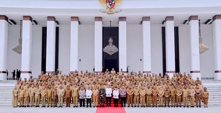 Pj Bupati Palas Ikuti Pertemuan Seluruh Kepala Daerah dengan Presiden di IKN