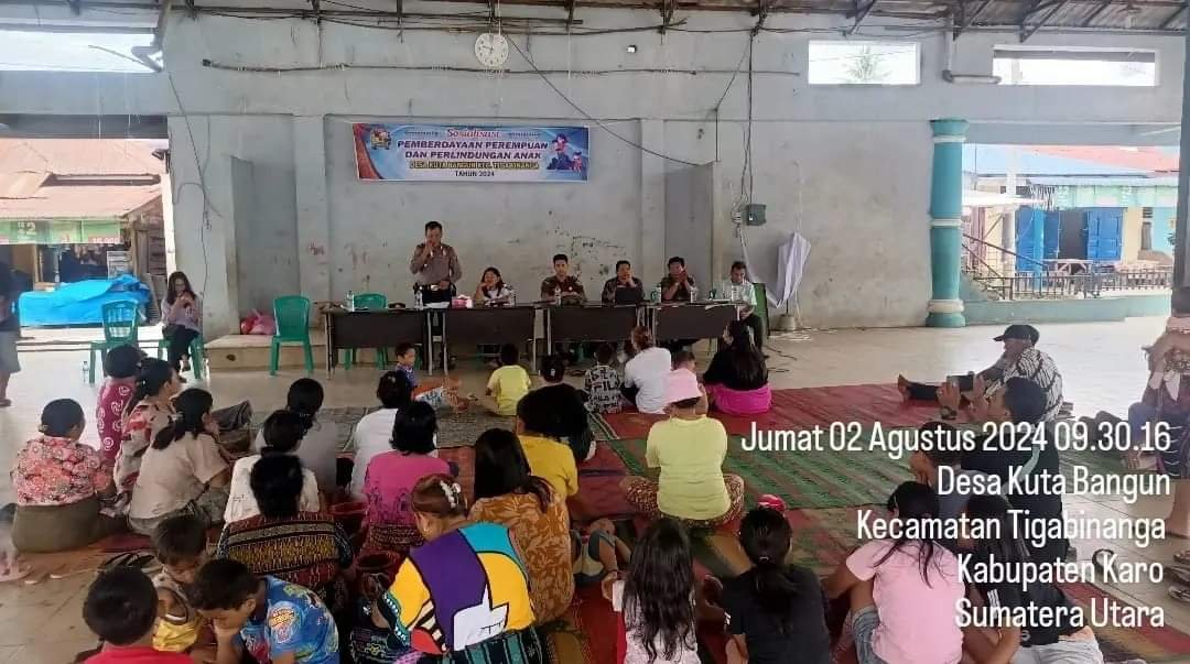 Polsek Tigabinanga Turut Sosialisasi Kesehatan dan Perlindungan Anak
