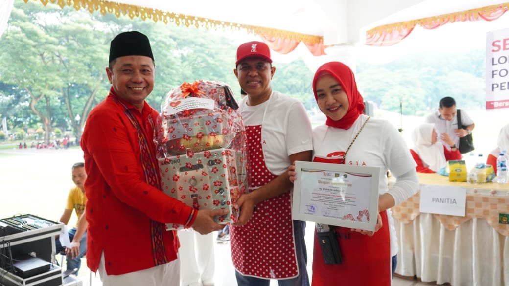 Pj Bupati Langkat Juara Lomba Masak Antar Forkopimda Sambut HUT Ke-79 RI