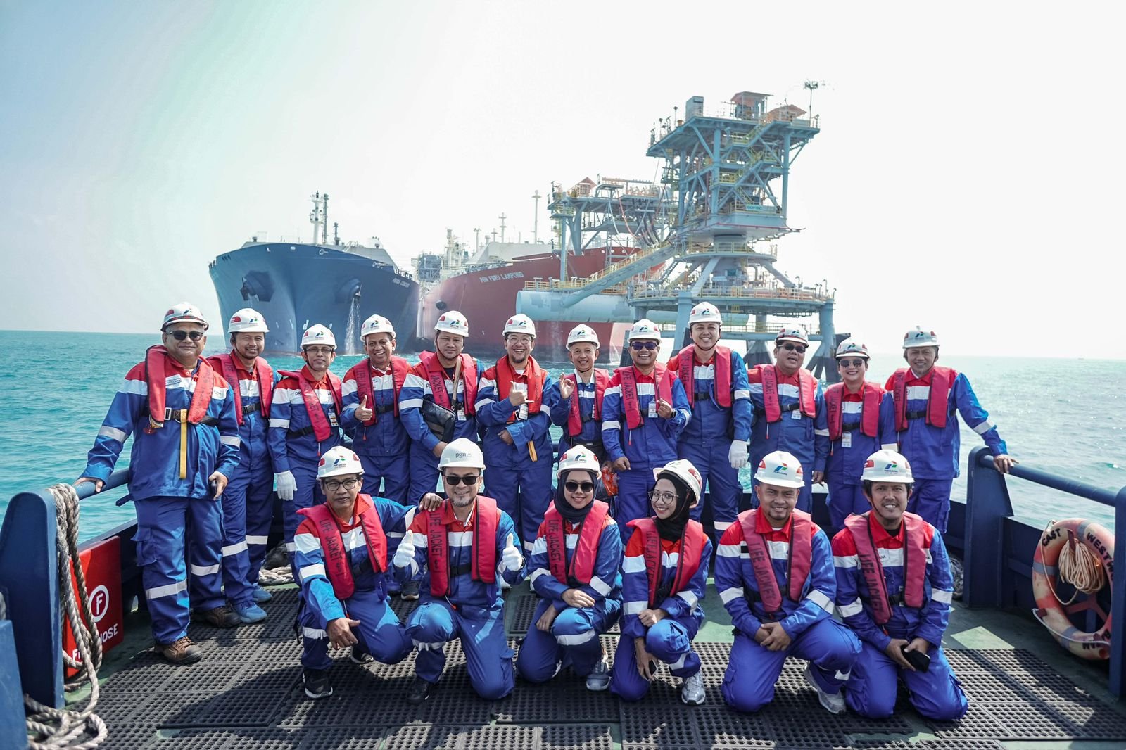 Kunjungi Terminal LNG FSRU Lampung, Asosiasi Industri Jadi Saksi Penyaluran LNG
