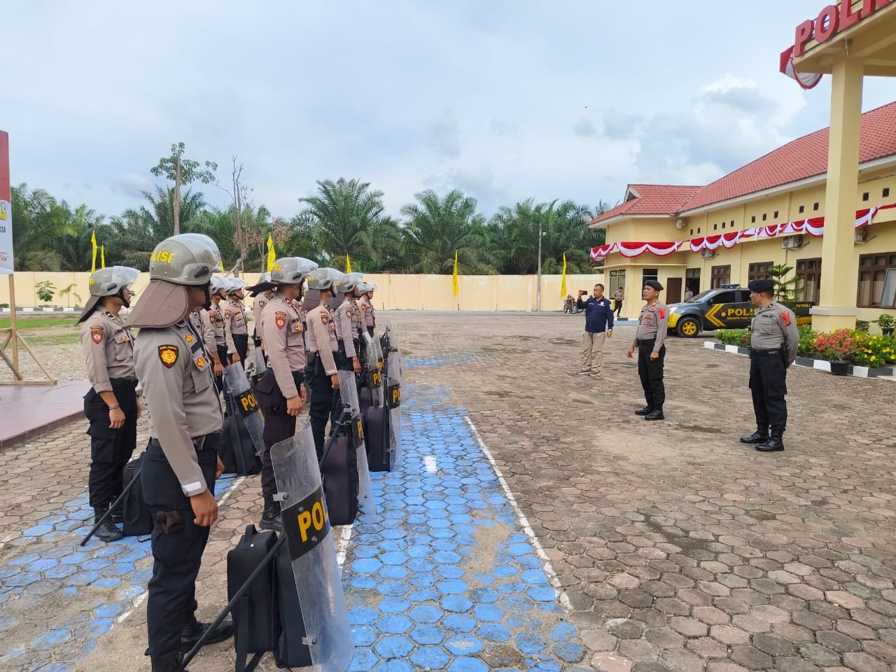 Sat Samapta Polres Palas Melaksanakan Latihan dalam Rangka Ops Mantap Praja