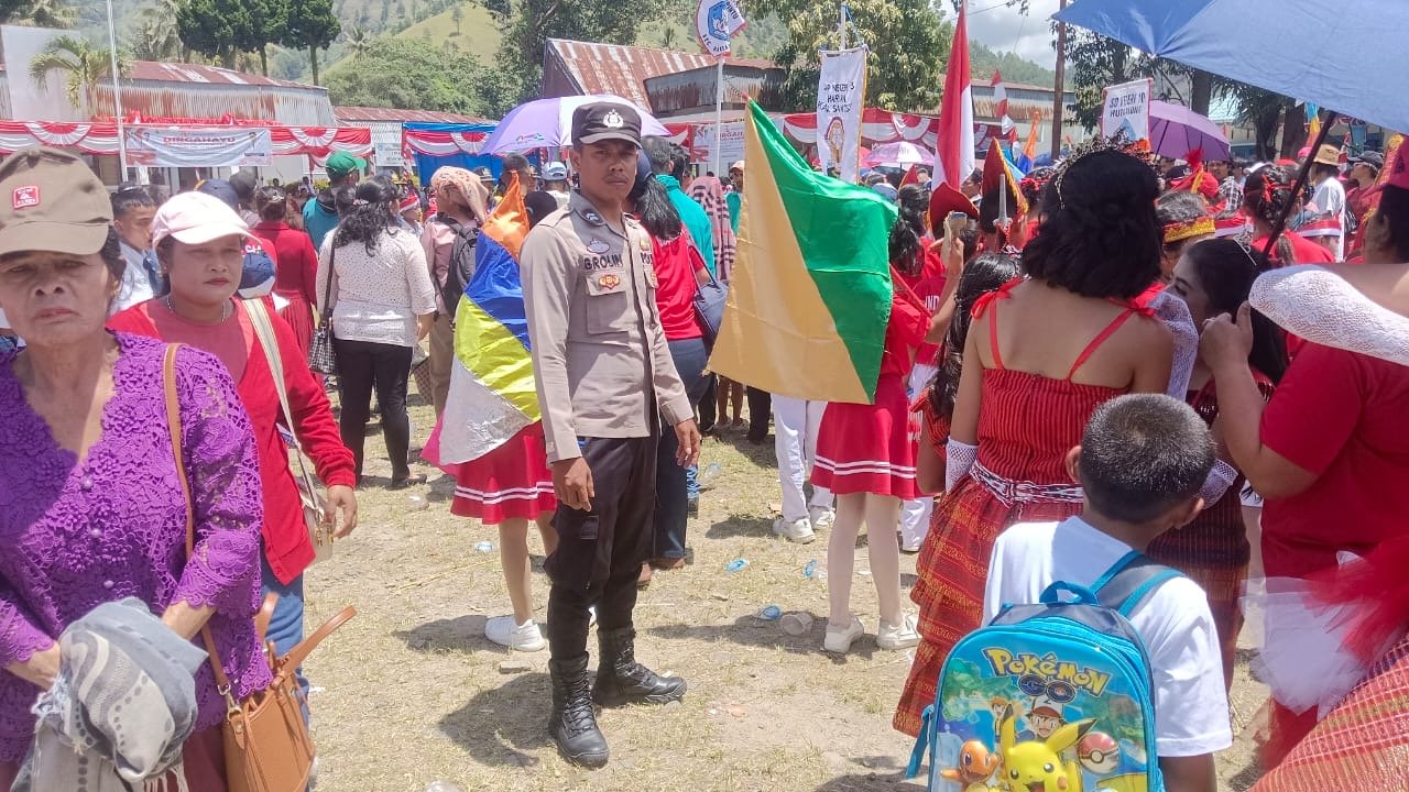 Polres Samosir Lakukan Pengamanan Perayaan Hari Kemerdekaan RI ke-79