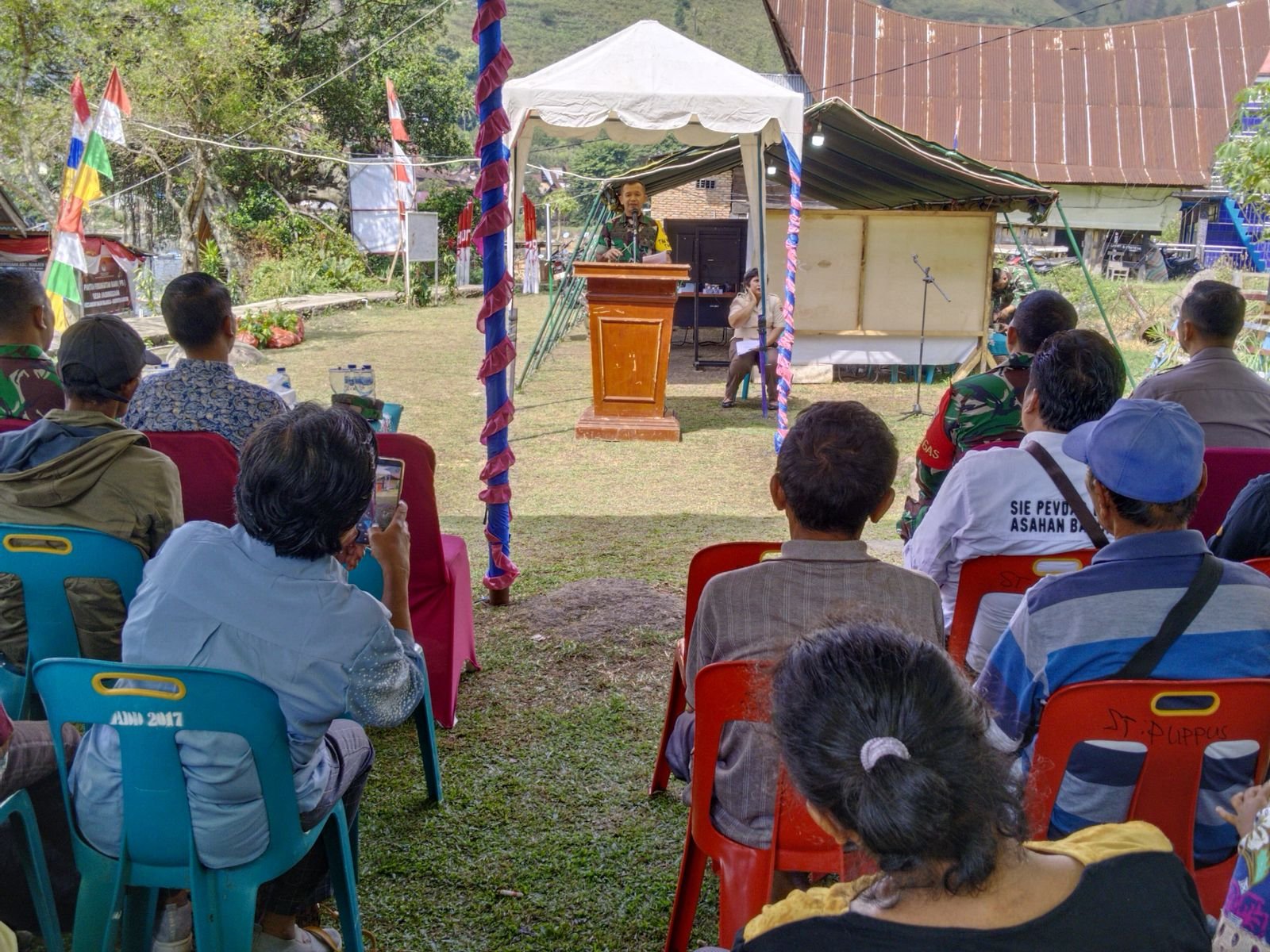 Tim Wasev Mabes TNI Tinjau Progres TMMD Ke-121 di Desa Hasinggaan