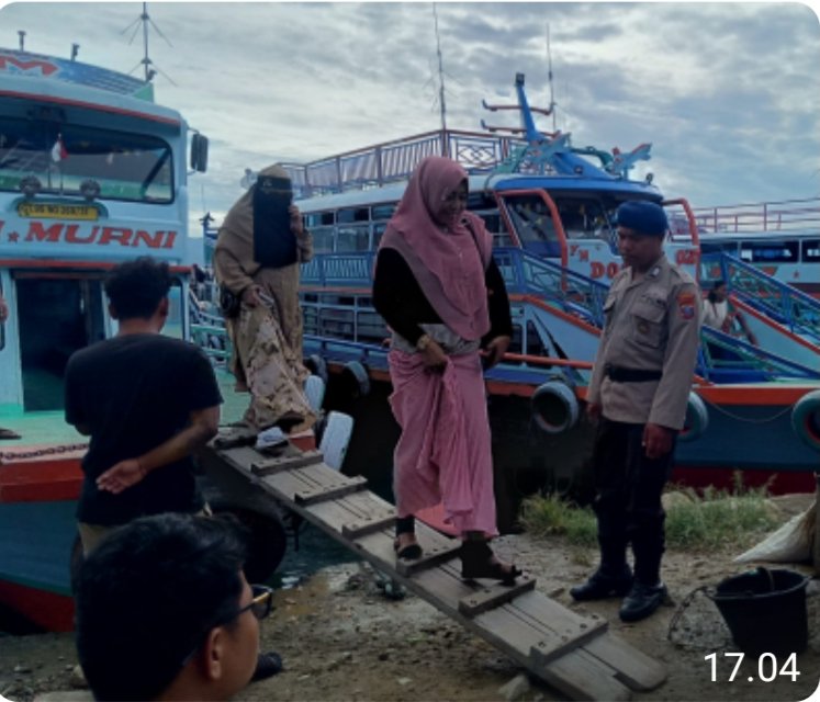 Polres Samosir Patroli Malam Minggu, Ciptakan Keamanan Masyarakat