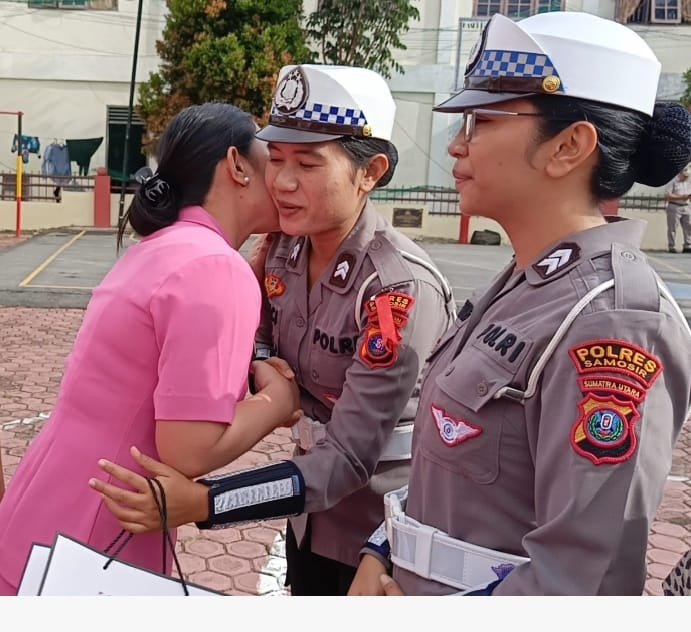 Polres Samosir Terima Kejutan dari Bhayangkari pada HUT Polwan ke-76