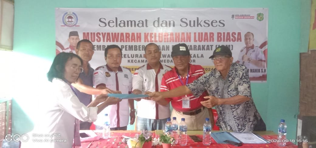 LPM Kelurahan Kwala Bekala Resmi Dilantik