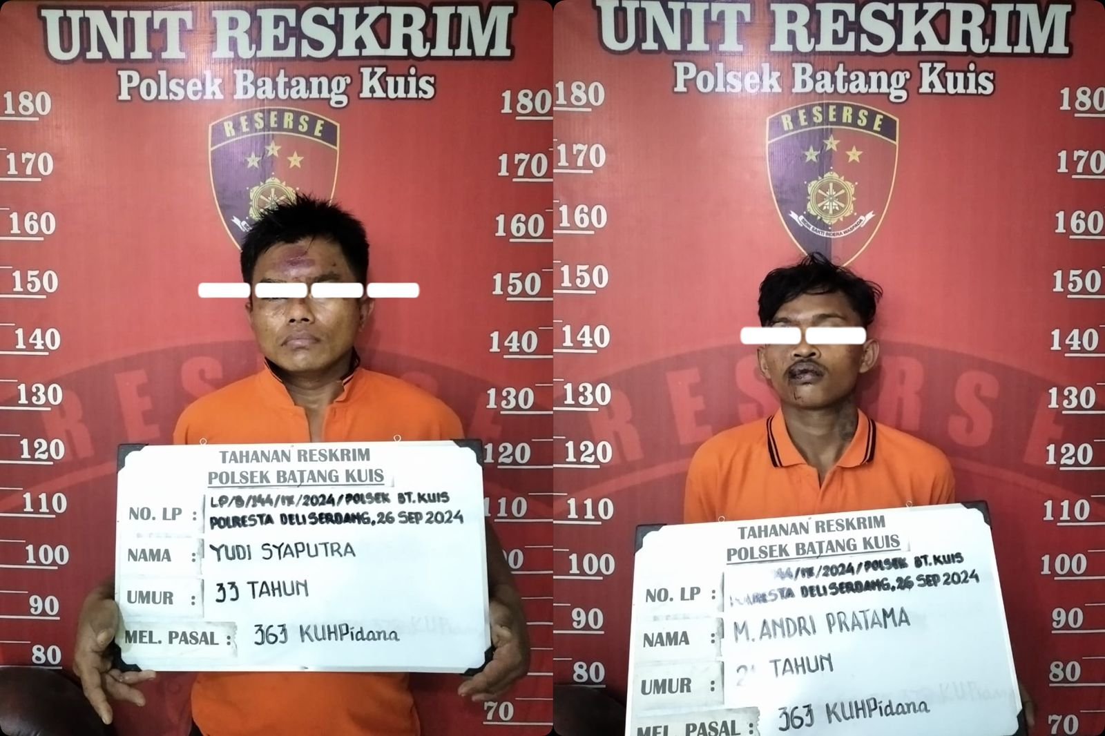 Ketahuan Mau Nyolong Sepeda Motor, Duet Maling Digimbali Massa