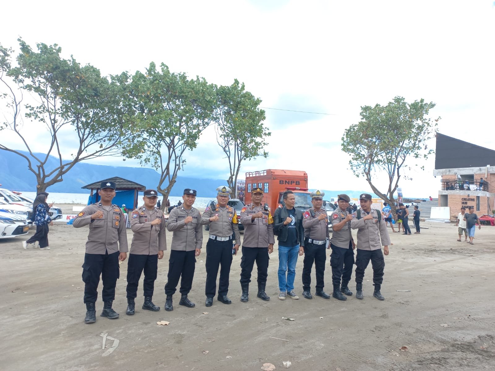 Polres Samosir Sukses Amankan Cabor Voli Pantai PON XXI