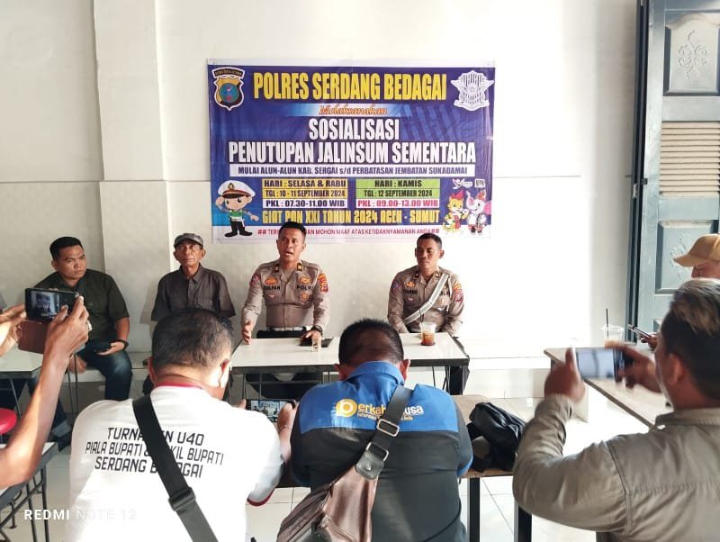 PON XXI, Tiga Hari Jalan Arteri di Sergai Ditutup