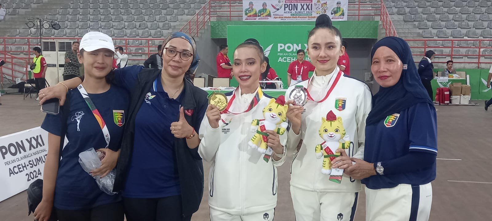 PON XXI, Lampung Dominasi Senam Ritmik