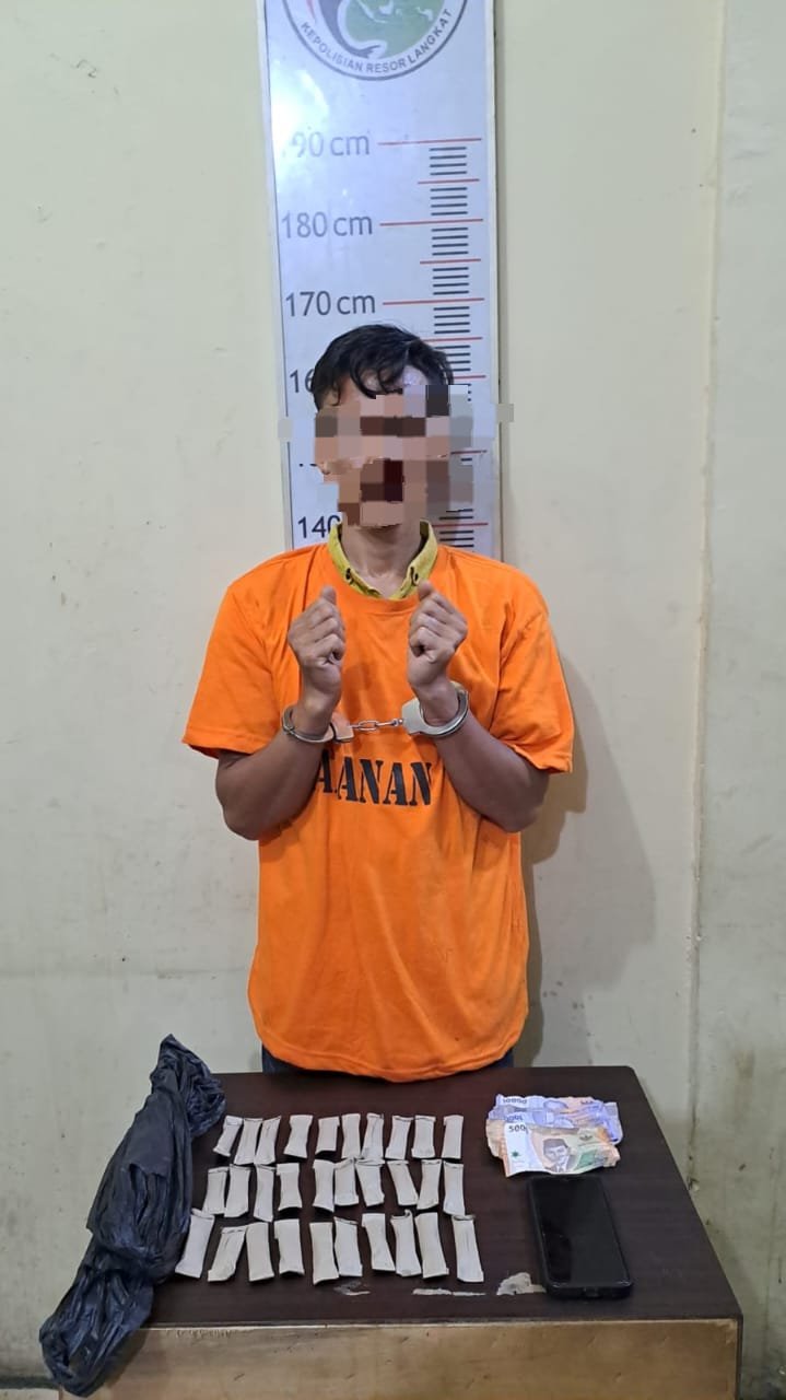 Polres Langkat Tangkap Pemilik Ganja