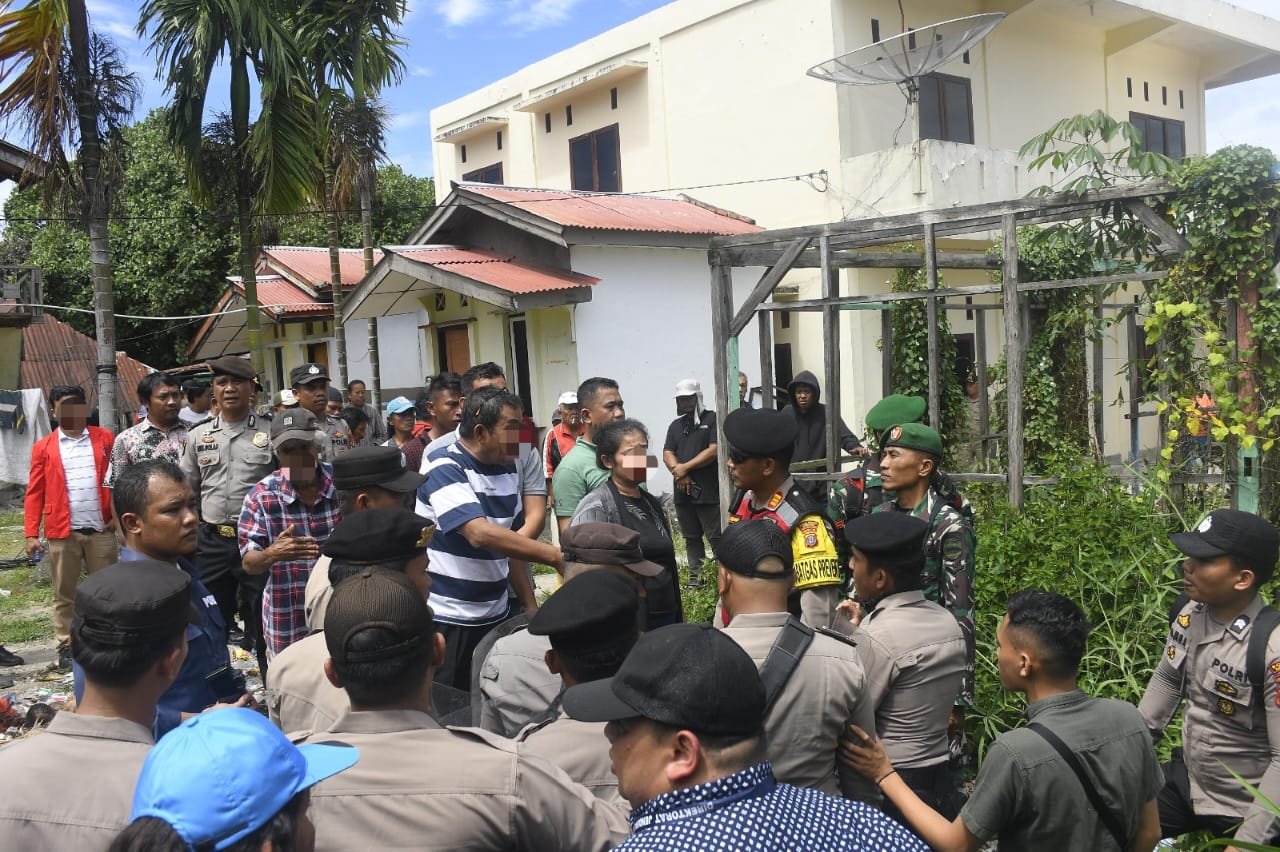 Polres Samosir Lakukan Pengamanan Constatering Objek Perkara Eksekusi di Desa Hutabolon Pangururan