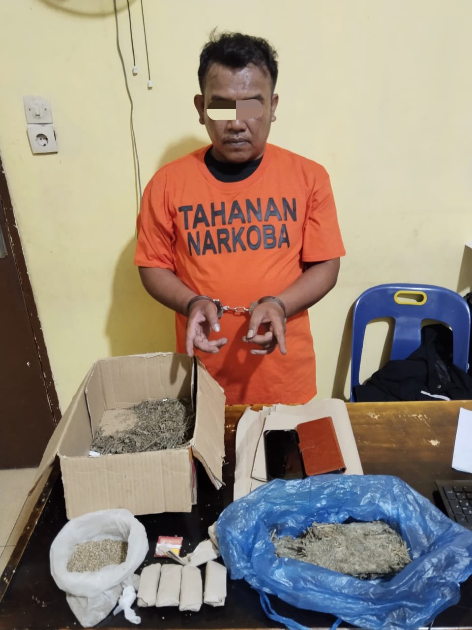 Polres Samosir Amankan Penjual Ganja