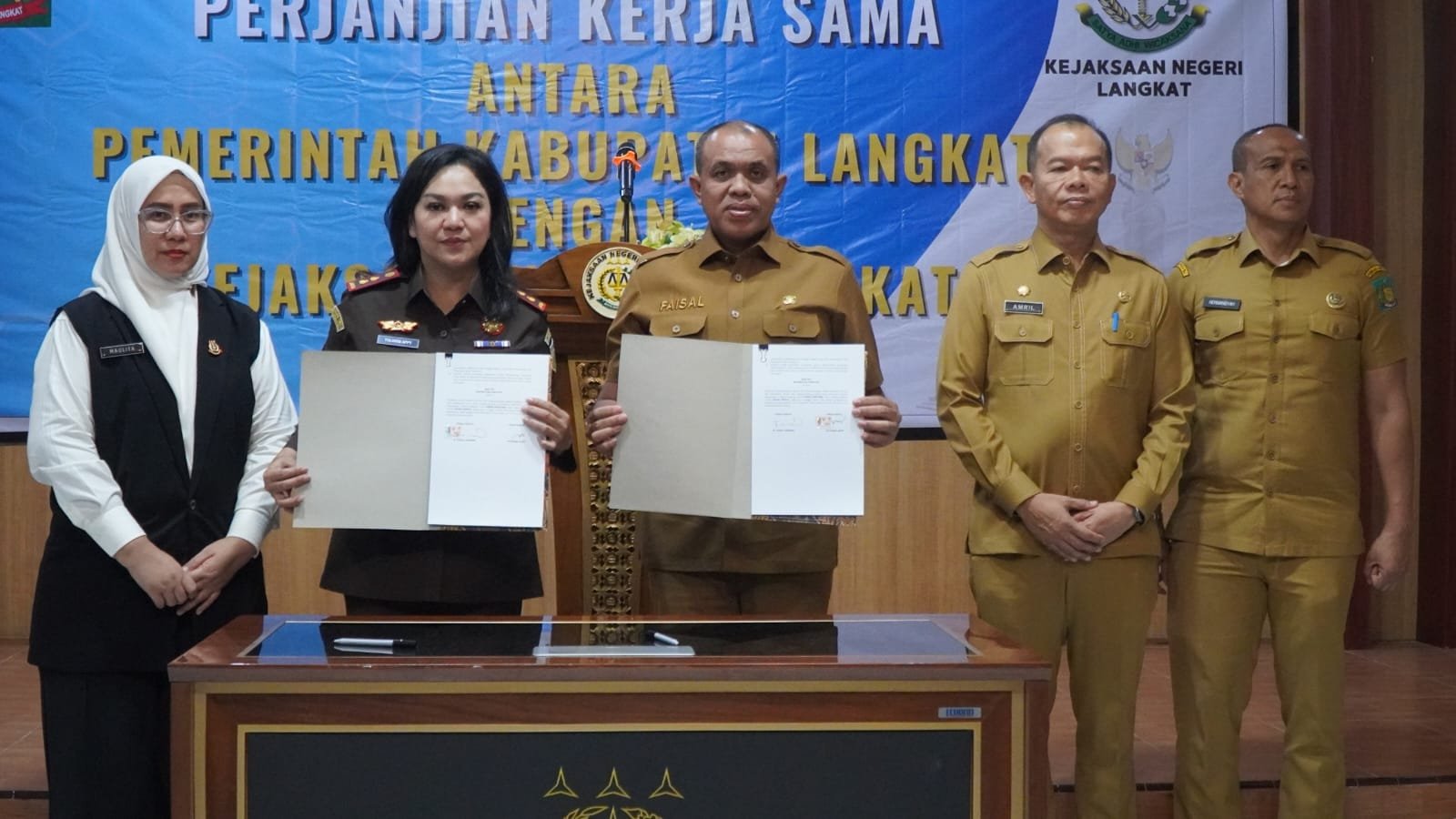 Pj Bupati Langkat MoU dengan Kejaksaan Negeri