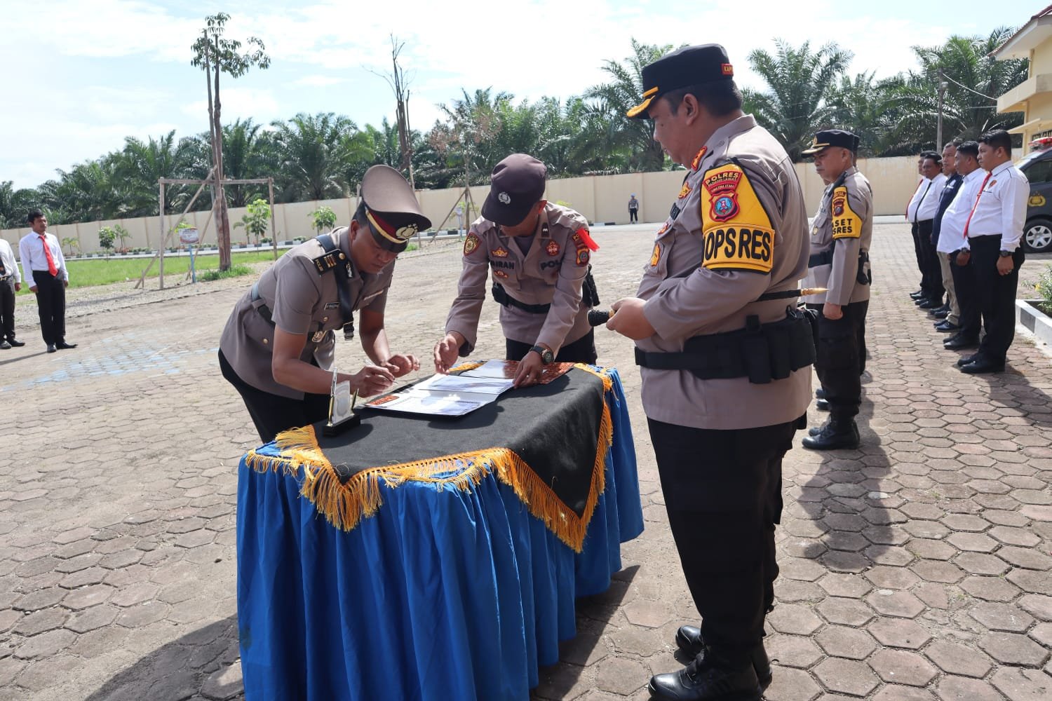 Sertijab Kabag SDM Polres Palas Dipimipin Kapolres