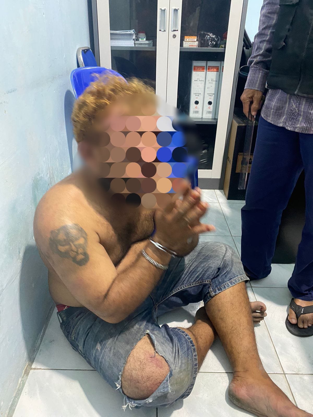 Pria Tambun Bertato Singa Digimbali Warga, Ini Penyebabnya