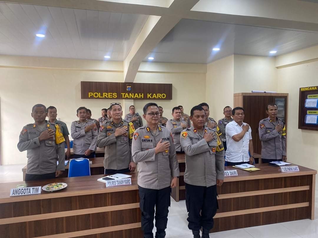 Polres Karo Terima Supervisi OMP TOBA 2024 dari Biro Ops Polda Sumut