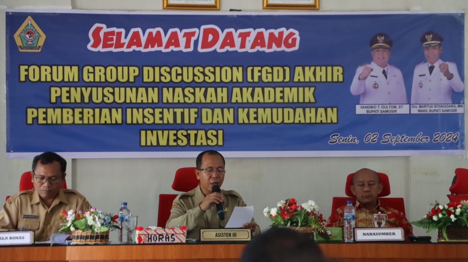 Pemkab Samosir Susun Naskah Akademik Pemberian Insentif Berinvestasi