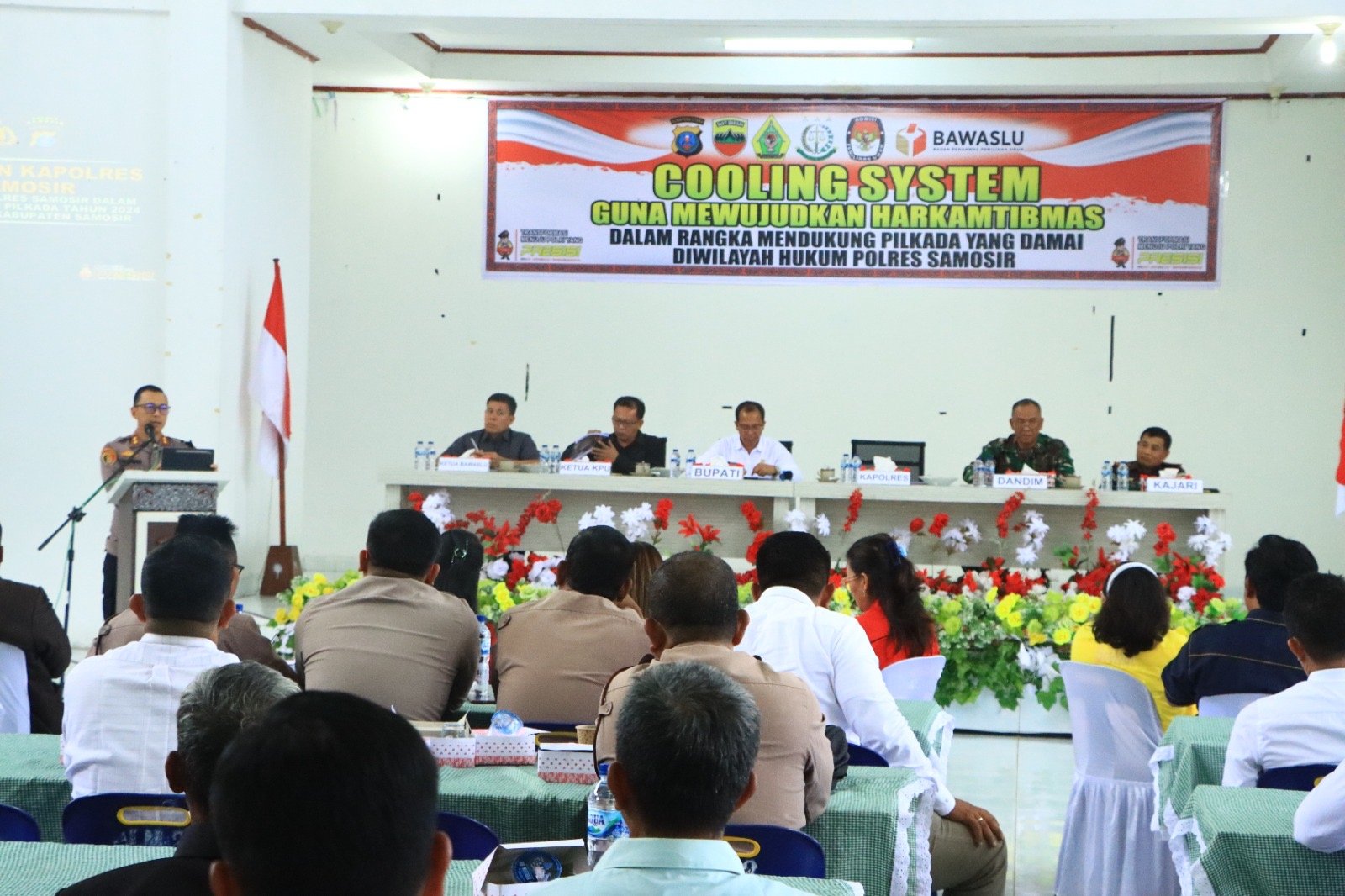 Polres Samosir Gelar ‘Cooling System’ Ciptakan Pilkada Damai