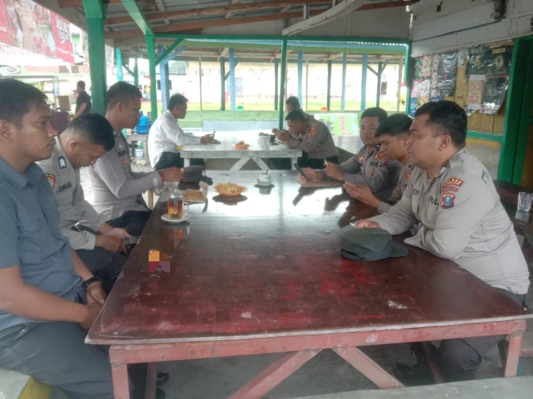 Plt Kapolsek Harian Perkuat Solidaritas Melalui Coffee Morning Bersama Anggota