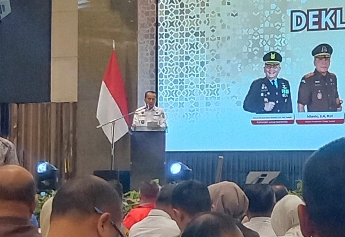 Waka Polres Palas Hadiri Deklarasi Damai Pilkada Tahun 2024 di Medan
