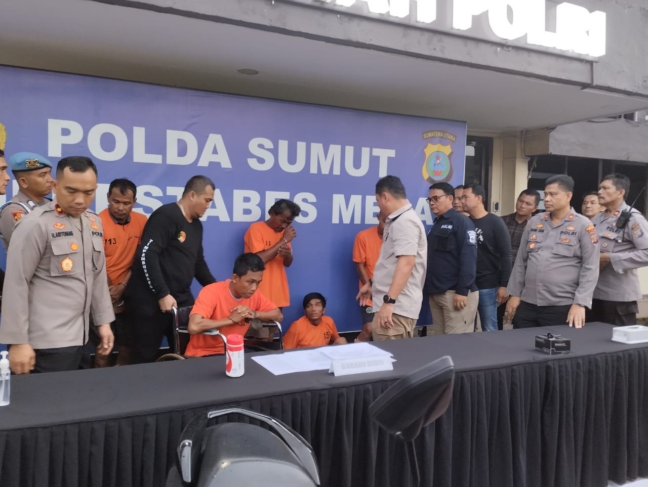 Polrestabes Medan Pamerkan Hasil Tangkapan Selama Tiga Hari