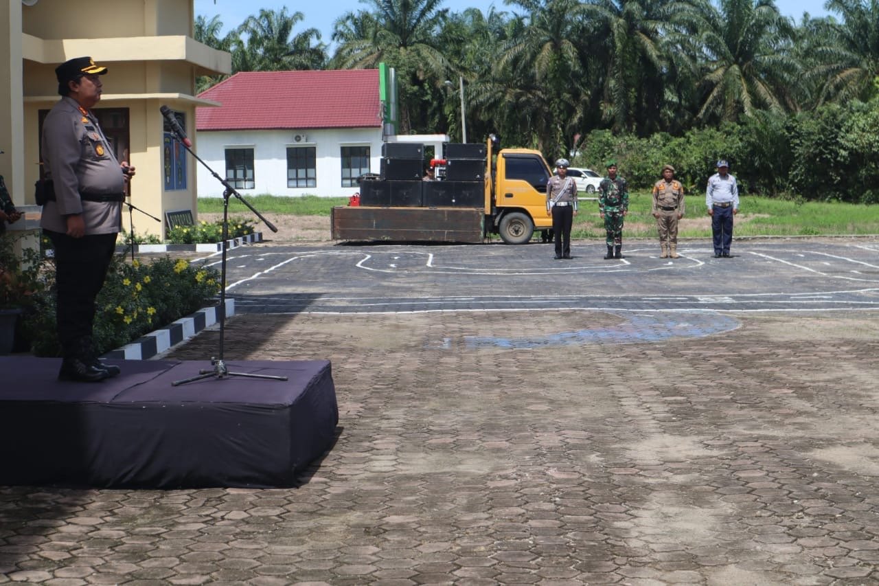 Operasi Zebra Toba 2024, Kapolres Palas Pimpin Apel Gelar Pasukan