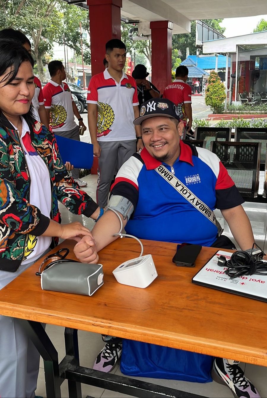 Rutan Kelas I Medan Adakan Senam Sekaligus Donor Darah