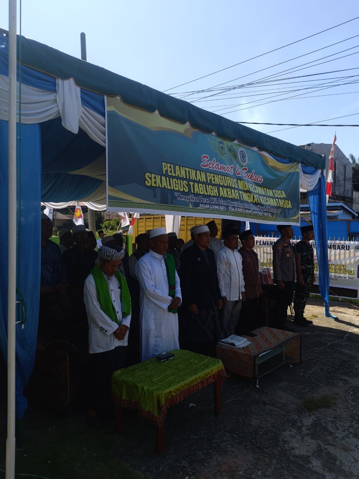Polsek Sosa Hadiri dan Lakukan Pengamanan Pelantikan MUI