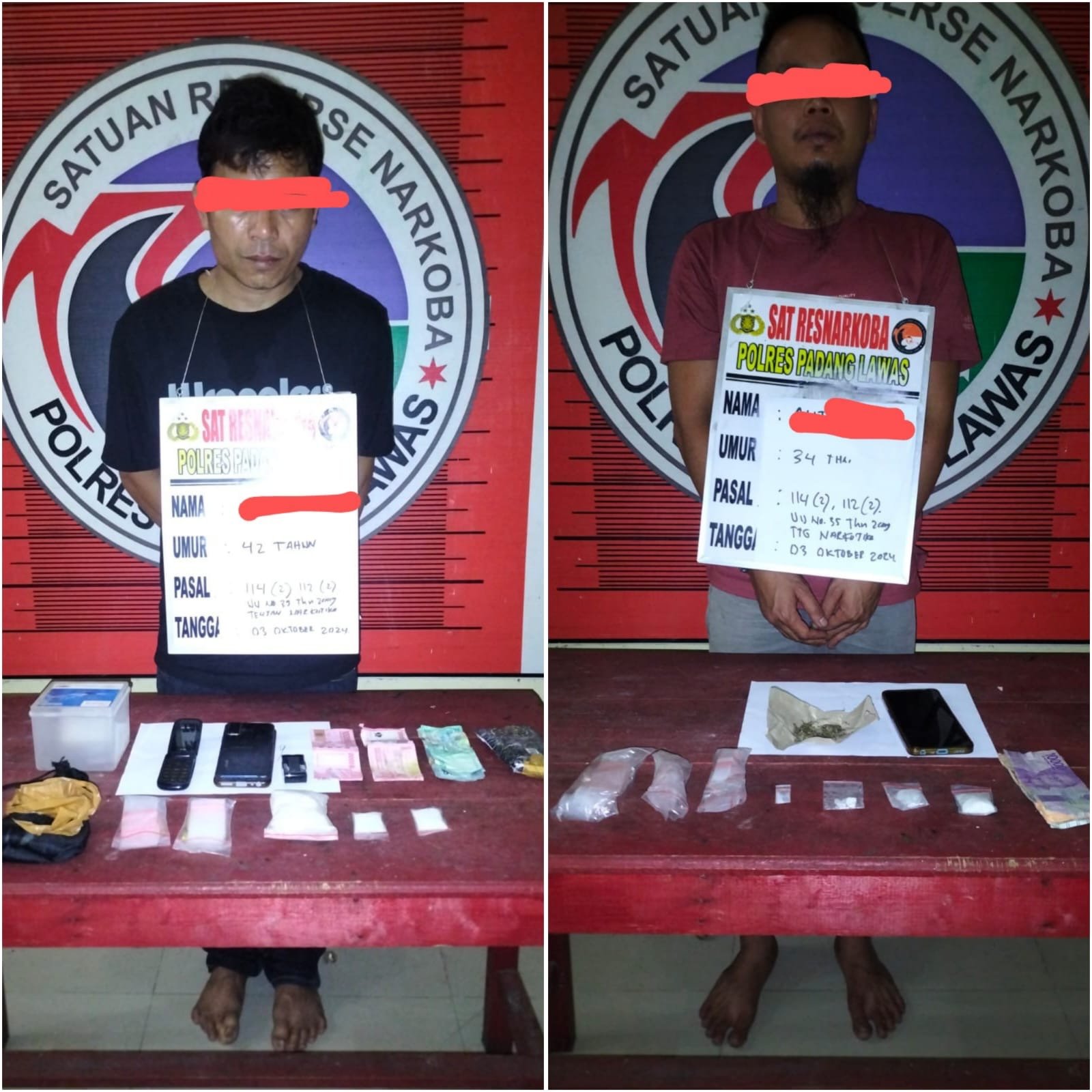 Satresnarkoba Polres Palas Gerebek Sarang Narkoba di Sosa Julu