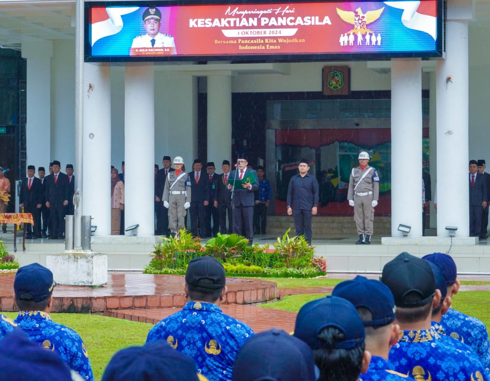 Plt Wali Kota Medan Pimpin Upacara Peringatan Hari Kesaktian Pancasila